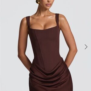 Baby boo Fashion Elegant Brown Sleeveless Dress